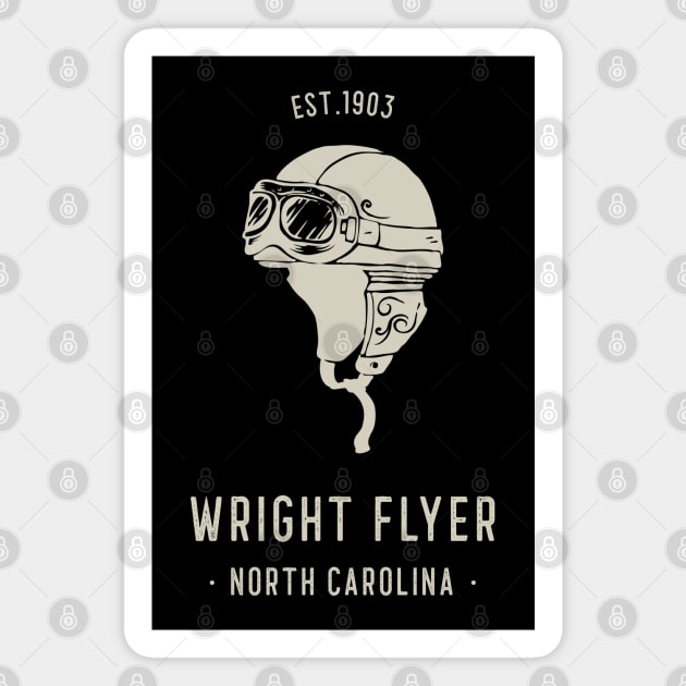 Wright Flyer 1903 NC Aviation Magnet by Stylecombinator